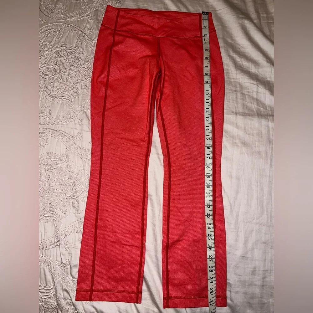 Lululemon P.Y.B Pant Denim Love Red Yoga Pants Size 4